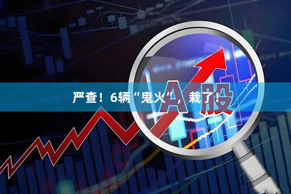 严查！6辆“鬼火”，栽了！
