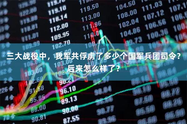 三大战役中，我军共俘虏了多少个国军兵团司令？后来怎么样了？